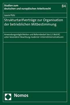 Strukturtarifverträge zur Organisation der betrieblichen Mitbestimmung (eBook, PDF) - Pütz, Laura