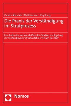 Cover Die Praxis der Verständigung im Strafprozess (eBook, PDF)