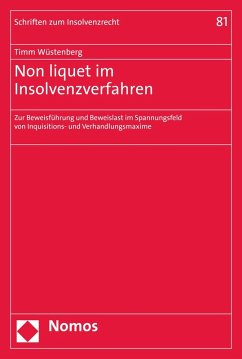 Non liquet im Insolvenzverfahren (eBook, PDF) - Wüstenberg, Timm