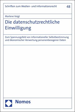 Die datenschutzrechtliche Einwilligung (eBook, PDF) - Voigt, Marlene