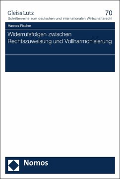 Cover Widerrufsfolgen zwischen Rechtszuweisung und Vollharmonisierung (eBook, PDF)