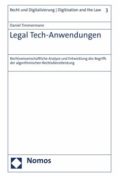 Cover Legal Tech-Anwendungen (eBook, PDF)