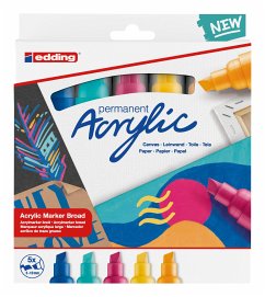 Edding Acrylmarker Acrylic 5000 Breit 5er Set