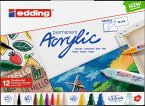 Edding Acrylmarker Acrylic 5000+5100+5300+5400 basic 12er Kreativ Set