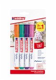 Edding Textilmarker 4500 creative 3+1er Set Edding Textilmarker 4500 creative 3+1er Set