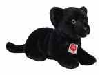 Teddy Hermann 90475 - Panther Baby liegend schwarz, Stofftier, Plüschtier, 30 cm