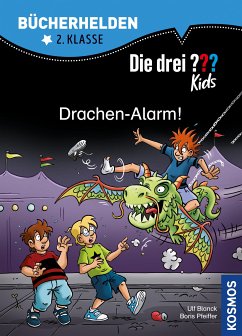 Die drei ??? Kids, Bücherhelden 2. Klasse, Drachen-Alarm! (drei Fragezeichen Kids) (eBook, PDF) - Blanck, Ulf; Pfeiffer, Boris