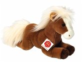 Teddy Hermann 90259 - Pferd liegend hellbraun, Stofftier, Plüschtier, 30 cm