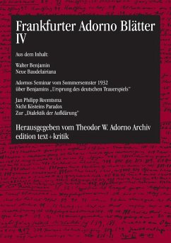 Frankfurter Adorno Blätter IV (eBook, PDF)