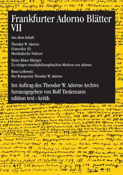 Frankfurter Adorno Blätter VII (eBook, PDF)