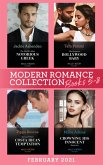 Modern Romance February 2021 Books 5-8: The Surprise Bollywood Baby (Born into Bollywood) / The World's Most Notorious Greek / Terms of Their Costa Rican Temptation / Crowning His Innocent Assistant (eBook, ePUB)