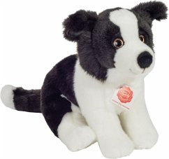 Teddy Hermann 91959 - Border Collie Welpe sitzend, Stofftier, Plüschtier, 25cm