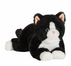 Teddy Hermann 91835 - Schlenkerkatze schwarz, Stofftier, Plüschtier, 30 cm