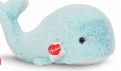 Teddy Hermann 93928 - Walfisch Shrimpy, Plüschtier, Kuscheltier, 30 cm, eisblau