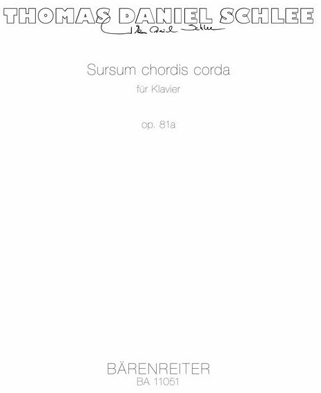 Sursum chordis corda für Klavier op. 81a, Spielpartitur Sursum chordis corda für Klavier op. 81a, Spielpartitur