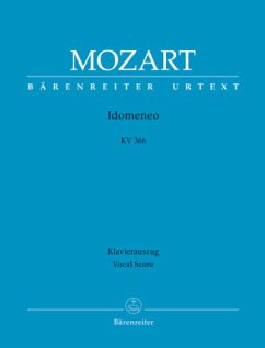 Idomeneo KV 366, Klavierauszug vokal, Urtextausgabe - Mozart, Wolfgang Amadeus