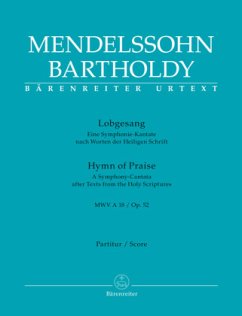 Cover Lobgesang (Hymn of Praise) op. 52 MWV A 18, Partitur, Urtextausgabe