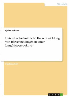 Unterdurchschnittliche Kursentwicklung von Börsenneulingen in einer Langfristperspektive - Kabzan, Ljuba