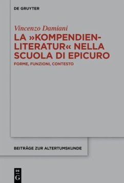 Cover La 'Kompendienliteratur' nella scuola di Epicuro
