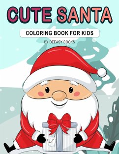 Cute Santa Coloring Book For Kids - Books, Deeasy