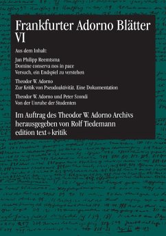 Frankfurter Adorno Blätter VI (eBook, PDF)
