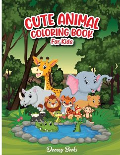 Cute Animal Coloring Book For Kids - Books, Deeasy