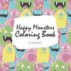 Happy Monsters Coloring Book for Children (8.5x8.5 Coloring Book / Activity Book)