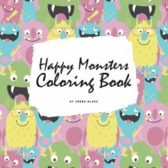 Happy Monsters Coloring Book for Children (8.5x8.5 Coloring Book / Activity Book) - Blake, Sheba