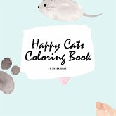 Happy Cats Coloring Book for Children (8.5x8.5 Coloring Book / Activity Book)