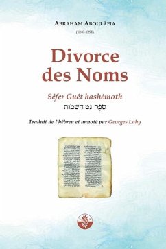 Divorce des Noms - Aboulâfia, Abraham