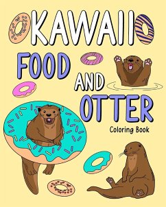 Kawaii Food and Otter Coloring Book - Paperland