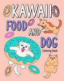 Kawaii Food and Dog Coloring Book