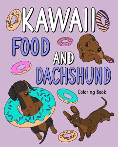 Kawaii Food and Dachshund Coloring Book - Paperland