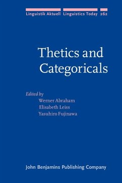 Thetics and Categoricals (eBook, ePUB)