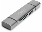 DIGITUS Dual Kartenleser USB-C / USB 3.0 DA-70886