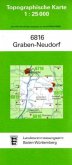 Topographische Karte Baden-Württemberg Graben-Neudorf