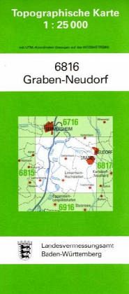 Topographische Karte Baden-Württemberg Graben-Neudorf