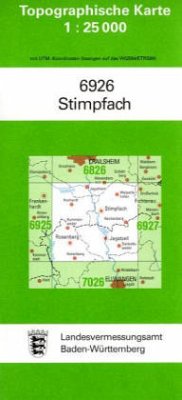 Topographische Karte Baden-Württemberg Stimpfach