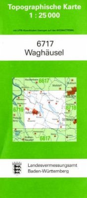 Topographische Karte Baden-Württemberg Waghäusel