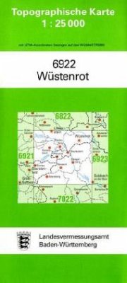 Topographische Karte Baden-Württemberg Wüstenrot