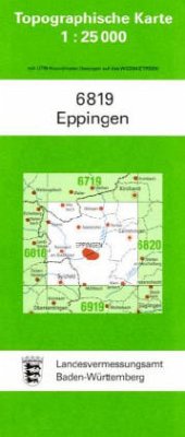Topographische Karte Baden-Württemberg Eppingen