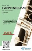 Score of &quote;I Vespri Siciliani&quote; for Clarinet Quintet (fixed-layout eBook, ePUB)