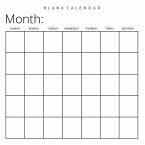 Blank Calendar