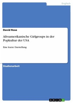 Afroamerikanische Girlgroups in der Popkultur der USA (eBook, PDF)