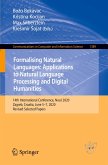 Formalising Natural Languages: Applications to Natural Language Processing and Digital Humanities