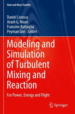 Modeling and Simulation of Turbulent Mixing and Reaction