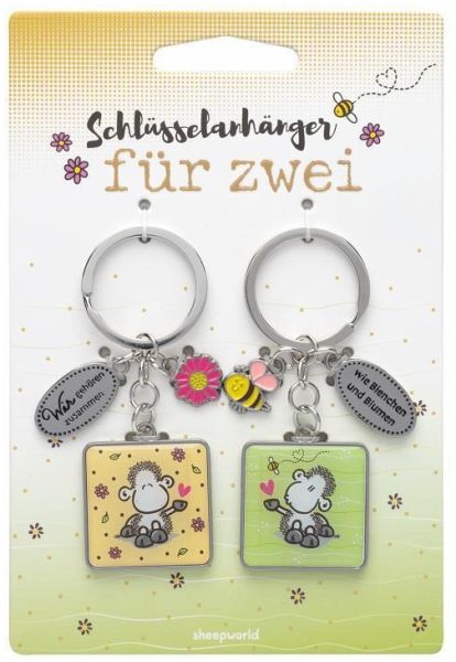Schlüsselanhänger für zwei, Biene  Schlüsselanhänger für zwei, Biene