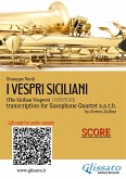 Sax Quartet Score of "I Vespri Siciliani" (fixed-layout eBook, ePUB)