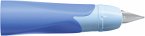 Linkshänder-Griffstück für ergonomischen Schulfüller mit Standard-Feder M - EASYbirdy Pastel Edition in blau/hellblau