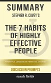 Summary of Stephen Covey's The 7 Habits of Highly Effective People: The powerful lessons of personal change (Discussion Prompts) (eBook, ePUB)